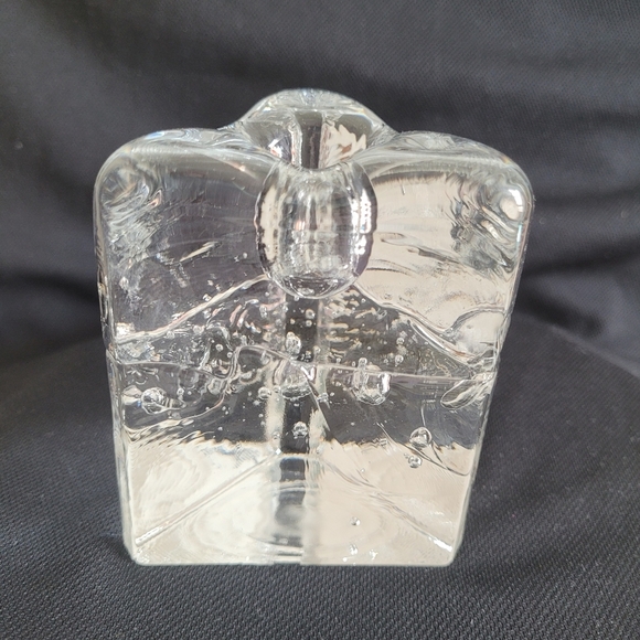 Iittala Arkipelago Finland Clear Glass Ice Block Triangle Candle Holder - Picture 4 of 12